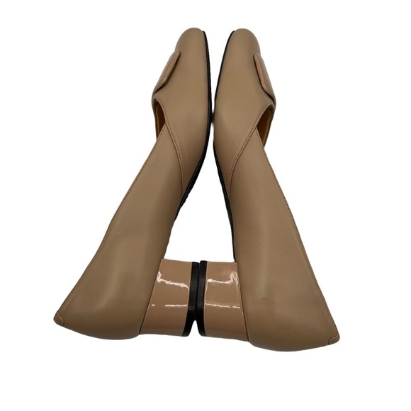 Trotters Delse Nude Patent Leather Block Heel Pumps Size 7 1/2 Women’s - Picture 7 of 10